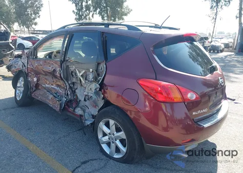 2010 Nissan Murano Sl z USA, uszkodzony, nr VIN JN8AZ1MU8AW010520